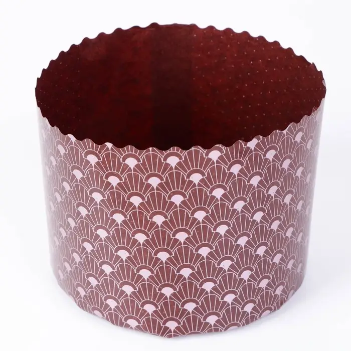 Форма для кулича бумажная Деко-про &laquo;Арт&raquo;, 13.4&times;10 см, коричневая