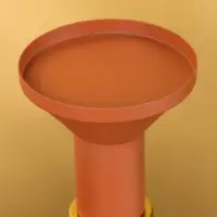 Подсвечник на 1 свечу текстурный &laquo;Терракотовый&raquo;, 10.5&times;10.5&times;19.5 см