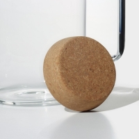 Кувшин для воды стеклянный с пробковой крышкой &laquo;Эко&raquo;, 1,8 л, 17&times;10,5&times;22 см