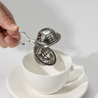 Ситечко для чая Доляна &laquo;Ёлочка&raquo;, 16,5 см, цвет серебристый