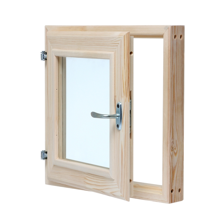 Окно, 40&times;40см, двойное стекло, из хвои