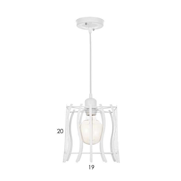 Люстра Оскол Подвес BayerLux цвет ледяной белый 1х40Вт цоколь E27