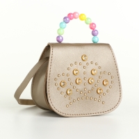 Сумка детская для девочки на клапане «Выбражулька», цвет золотой Сумка детская для девочки на клапане «Выбражулька», цвет золотой