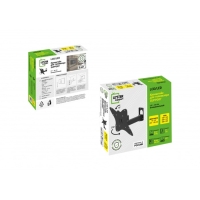 Кронштейн LE'STER LST-201.04, для ТВ, наклонно-поворотный,10-55",95-236  мм от стены,черный