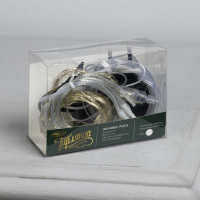 Гирлянда &laquo;Занавес&raquo; 1 &times; 1 м роса, IP20, серебристая нить, 100 LED, свечение белое, 12 В