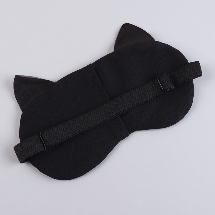 Маска для сна &laquo;Киса&raquo;, 19 &times; 11 см, резинка одинарная, разноцветная