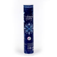 Новогодняя хлопушка пневматическая &laquo;С Новым Годом&raquo;, снежинки, 20 см.