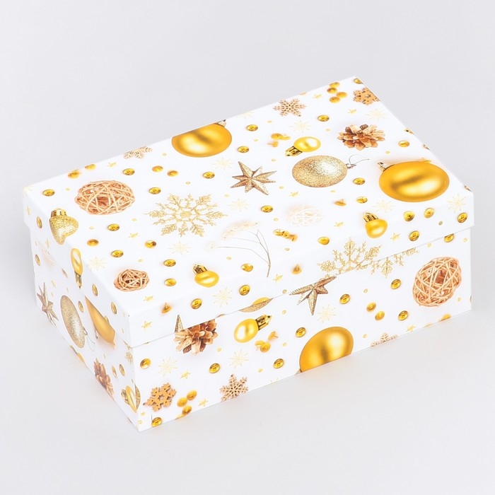 Набор коробок подарочных 15 в 1 &laquo;С Новым годом&raquo;, 12 х 7 х 4 см - 46,6 х 35,2 х 17.5 см, Новый год