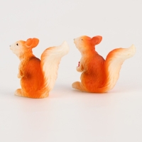 Миниатюра кукольная «Белочка с яблоком», набор 2 шт., размер 1 шт. — 5 × 4 см Миниатюра кукольная «Белочка с яблоком», набор 2 шт., размер 1 шт. — 5 × 4 см