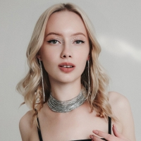 Чокер &laquo;Лёд&raquo; изысканный, цвет белый в серебре,30 см