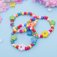 Браслет детский «Выбражулька» цветы радужные, цвет МИКС Браслет детский «Выбражулька» цветы радужные, цвет МИКС