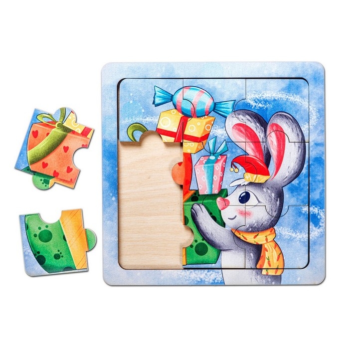 Пазл «Зайкины подарки» Пазл «Зайкины подарки»