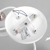 Люстра "Линда" 2х60Вт Е27 Белый, золото 47х16х23см