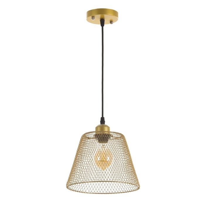 Светильник BayerLux "Фиш" Е27 40Вт золото  20х20х16-116см