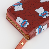 Кошелёк детский на молнии, цвет коричневый Кошелёк детский на молнии, цвет коричневый