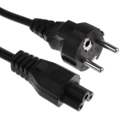 Кабель питания Luazon KDGN-006, Schuko - C5, 10 А, 1.5 м, 3-х жильный, чёрный Кабель питания Luazon KDGN-006, Schuko - C5, 10 А, 1.5 м, 3-х жильный, чёрный