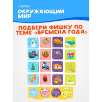 Развивающая игра &laquo;Сортер: Окружающий мир&raquo; 32 фишки