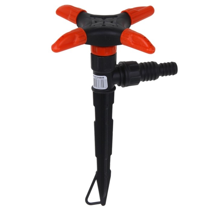 Распылитель 4&minus;лепестковый, штуцер под шланги 1/2" (12 мм) &minus; 3/4" (19 мм), пика, пластик, &laquo;Жук&raquo;