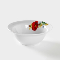 Тарелка фарфоровая &laquo;Маки красные&raquo;, 550 мл, d=17 см