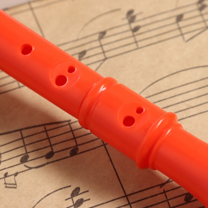 Блокфлейта Music Life, 8 отверстий, немецкая система, сопрано, красная