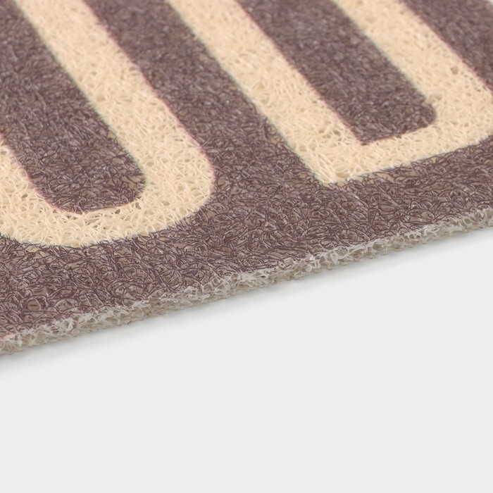 Коврик придверный грязезащитный Доляна Welcome. Goodbye, 50&times;80 см