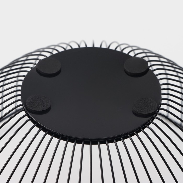 Фруктовница Доляна &laquo;Лайн&raquo;, 26&times;26&times;12,5 см, чёрный