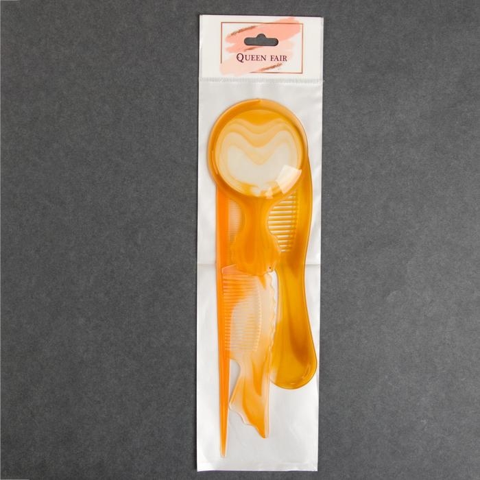 Набор парикмахерский, 4 предмета, цвет &laquo;янтарный&raquo;