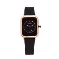 Часы наручные кварцевые женские, черный ремешок Часы наручные кварцевые женские, черный ремешок