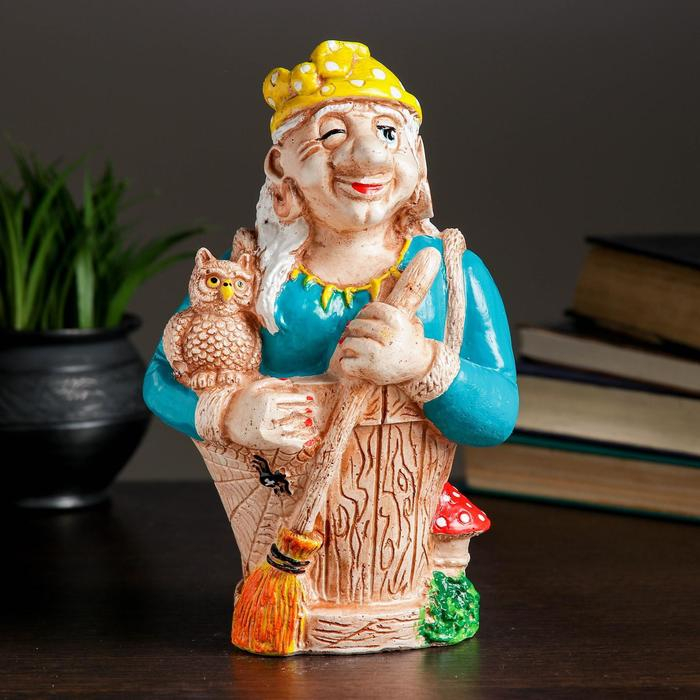 Копилка Копилка "Баба Яга" 13х16х27см МИКС