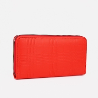 Кошелёк на молнии, цвет красный