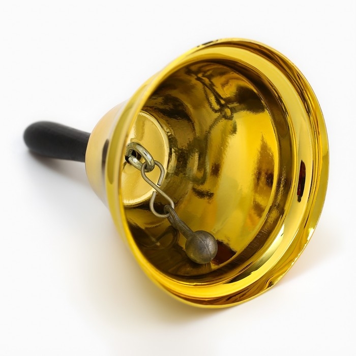 Колокольчик настольный, 9 х 14.5 см, золото