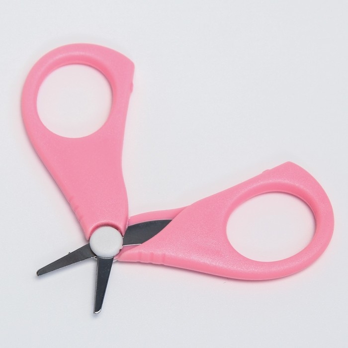 Набор по уходу за ребенком, 5 предметов (расческа, пинцет, ножницы, книпсер, пилка), цвет розовый