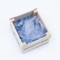 Наполнитель из перьев для шаров и подарков, серебро с глиттером, 10-12см 8 г Наполнитель из перьев для шаров и подарков, серебро с глиттером, 10-12см 8 г