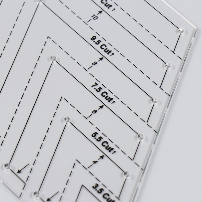 Линейка для пэчворка пластик 60&deg; "Ромб"
