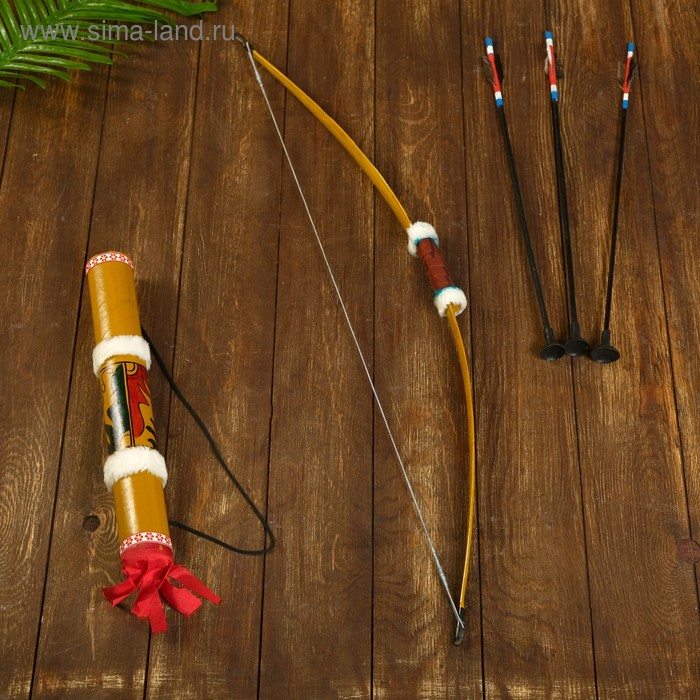 Сувенирный набор "Лук и 3 стрелы" 75х12х5 см