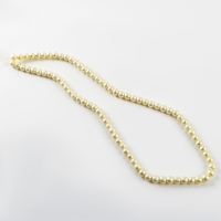 Бусины из стекла, набор 78 шт., размер 1 шт. &mdash; 10 мм, цвет белый