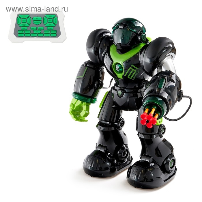 Робот радиоуправляемый &laquo;Патрульный&raquo;, световые эффекты, русское озвучивание, цвет чёрный