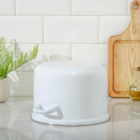 Кастрюля эмалированная, 6 л, без деколи, индукция, цвет белый