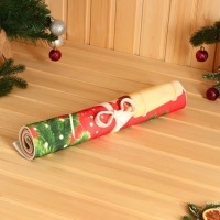 Коврик-лежак с принтом "С Новым годом, пожелание", 50х155 см Коврик-лежак с принтом "С Новым годом, пожелание", 50х155 см