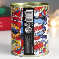 Носки в банке "Супер-геройские носки" (мужские, цвет черный) Носки в банке "Супер-геройские носки" (мужские, цвет черный)