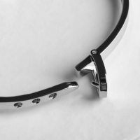 Браслет &laquo;Каркас&raquo; ремень, цвет серебро, d=6,6 см