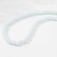 Бусины на нити шар №8 «Стекло», цвет белый, 98 бусин Бусины на нити шар №8 «Стекло», цвет белый, 98 бусин