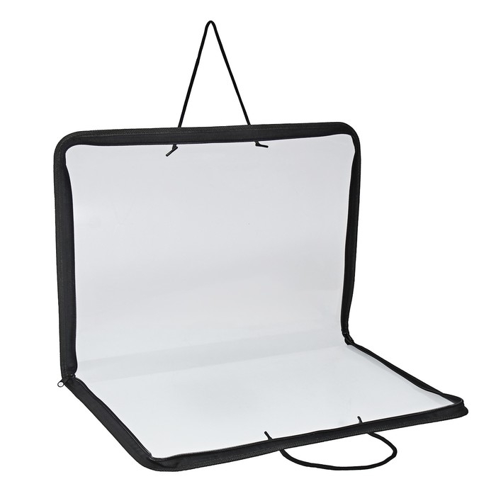 Папка для чертежей и рисунков А3, 460 х 320 х 25 мм, с ручками, пластиковая, молния вокруг, Папка для чертежей и рисунков А3, 460 х 320 х 25 мм, с ручками, пластиковая, молния вокруг, "Офис"