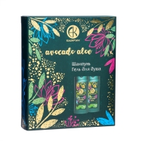 Подарочный набор косметики женский "Авокадо и Алоэ": шампунь, 250 мл + гель для душа, 250 мл