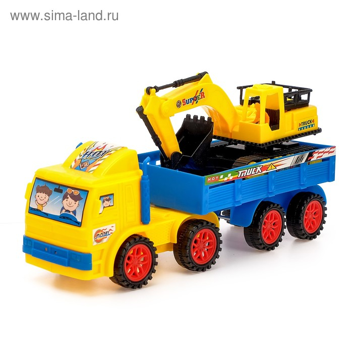 Грузовик инерционный &laquo;Стройка&raquo;, цвета МИКС