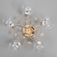 Люстра "Алеста" 5х60Вт Е27 Золото 58х58х23см