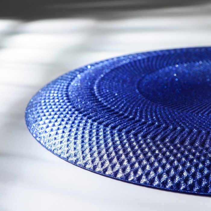 Блюдо сервировочное &laquo;Глория&raquo;, d=30 см, цвет синий