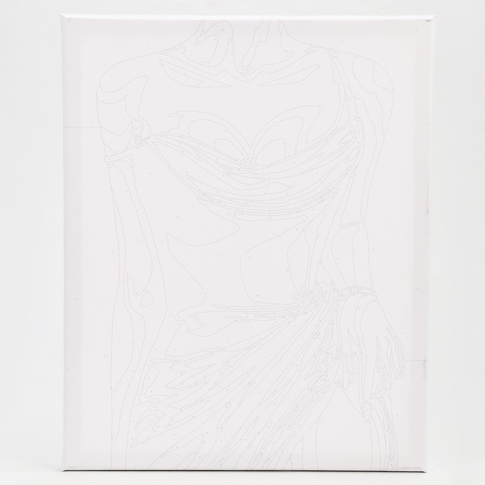 Картина по номерам на холсте с подрамником &laquo;Девушка в элегантном платье&raquo;, 40 х 50 см