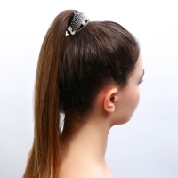 Зажим для волос со стразами «Будь ярче всех», 3,5 х 4,5 х 2.5 см Зажим для волос со стразами «Будь ярче всех», 3,5 х 4,5 х 2.5 см