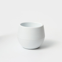 Горшок для цветов с поддоном &laquo;Япония&raquo;, 450 мл, d=12 см, h=10 см, цвет белый